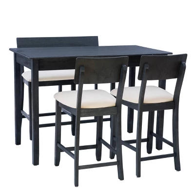 4pc Jordan Tavern Counter Height Dining Set - Linon - Image 13