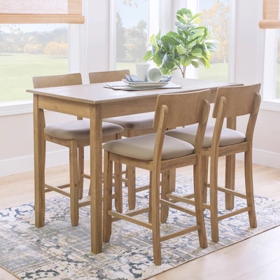 5pc Jordan Tavern Counter Height Dining Set - Linon
