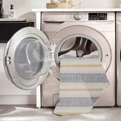 Maldon Washable Outdoor Rug Ivory/Blue - Linon - Image 7