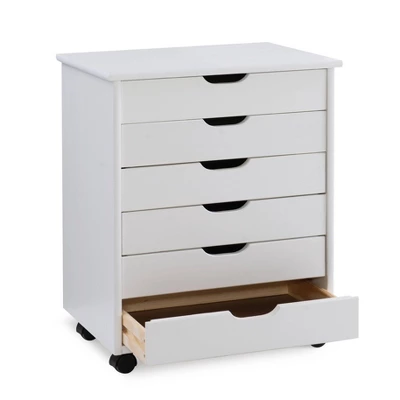 Cary 6 Drawer Wide Roll Cart - Linon - Image 3