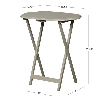 Set Of 2 Ledda Folding Snack Tray - Linon - Image 5
