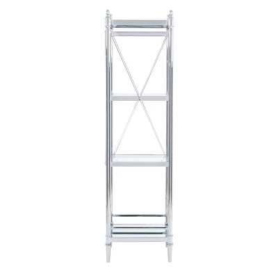 Pinnacle 4-Tier Shelf Chrome - Linon - Image 3