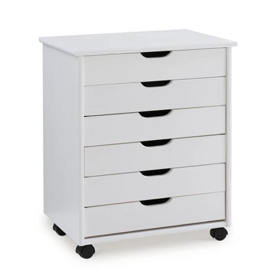 Cary 6 Drawer Wide Roll Cart - Linon - Image 16