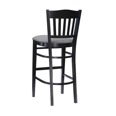 Set Of 2 Maryah Upholstered Barstools Black - Linon - Image 5