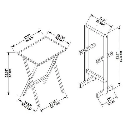 Marlowe Tray Table Set - Linon - Image 13