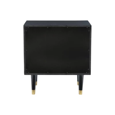 2 Drawer Geo Textured Nightstand - Linon - Image 6