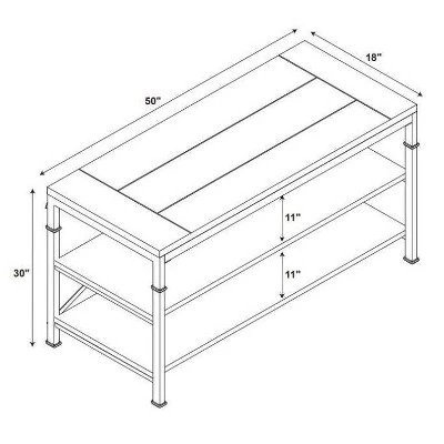 Austin TV Stand For TVs Up To 40" Light Brown - Linon - Image 8