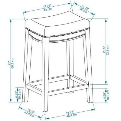 Claridge Counter Height Barstool - Linon - Image 8