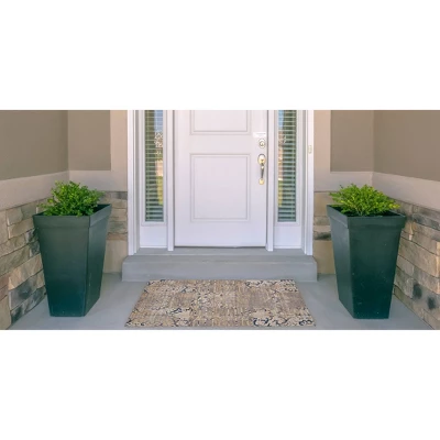 Selkirk Washable Outdoor Rug Navy/Sand - Linon