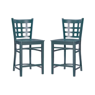 Set Of 2 Lola Counter Height Barstools - Linon - Image 8
