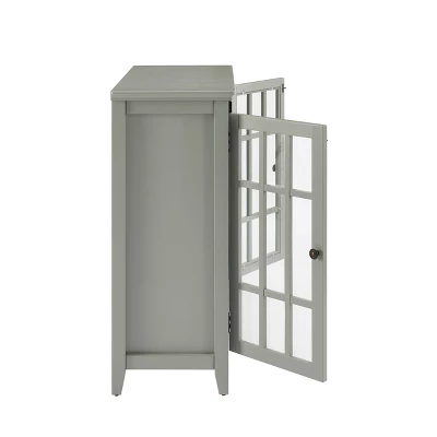 Largo Double Door Cabinet Gray - Linon - Image 5